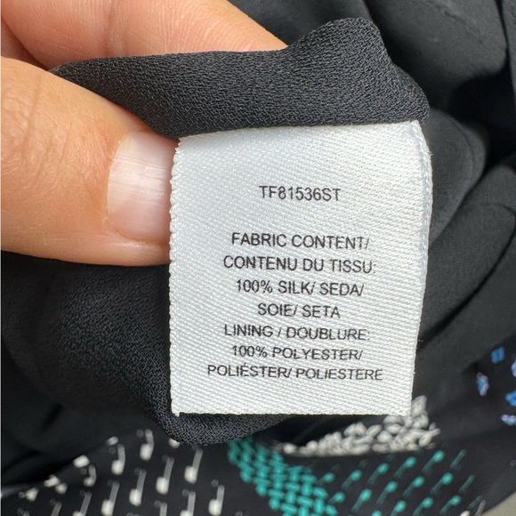 Derek Lam Crosby scarf print fit flare dress - Picture 11 of 12